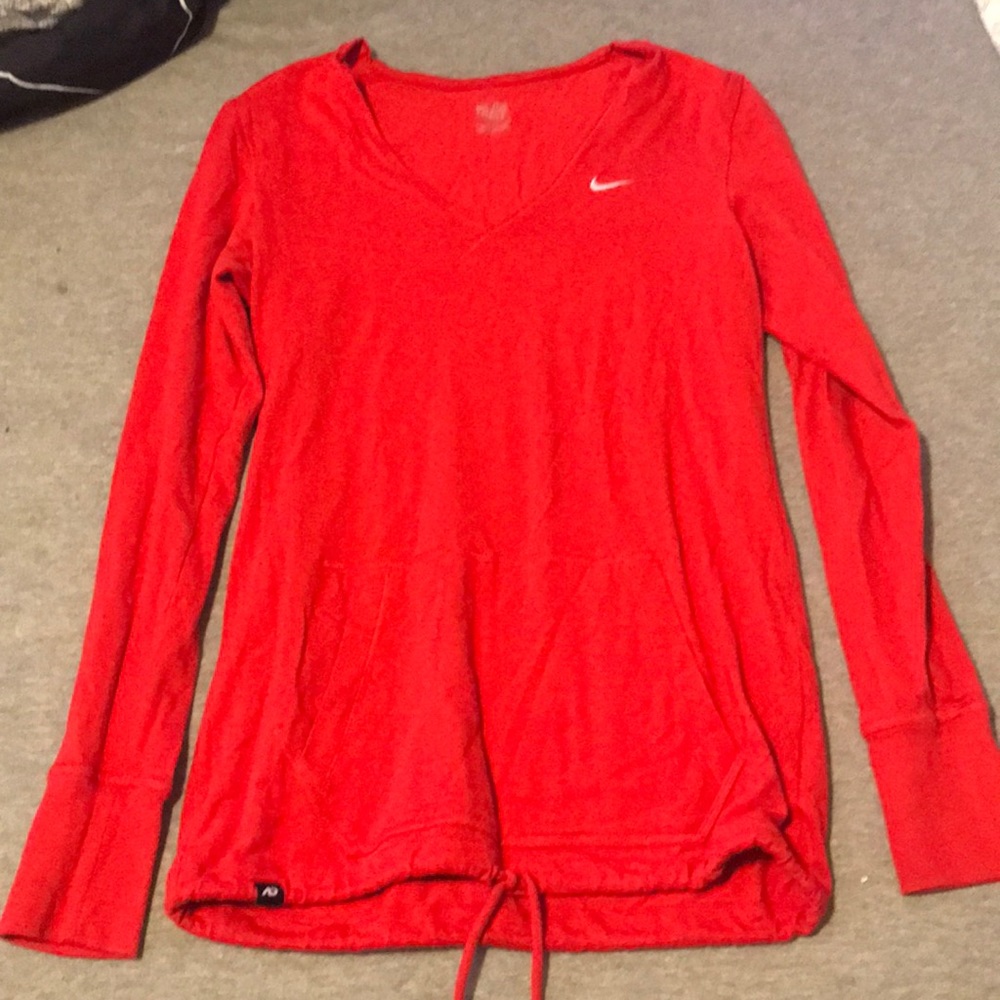 Red Nike long sleeve